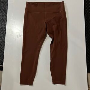 Lululemon Brown Wonder Train 25” Leggings